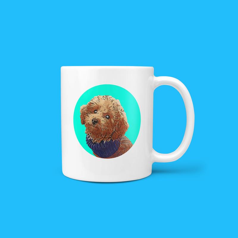 Personalized Pet Mug - Circle (4661093269561)